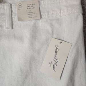 Universal Thread High-Rise Sailor Wide Leg Jeans - White womens sz.17